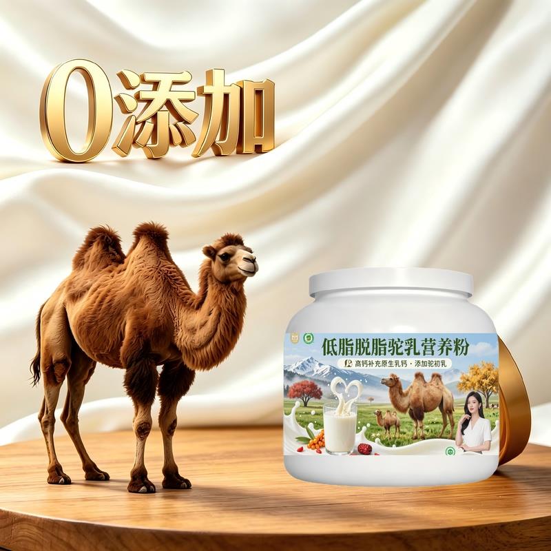 中老年成人轻食适配驼乳粉早餐餐食搭配高钙粉质细腻驼奶冲调粉散