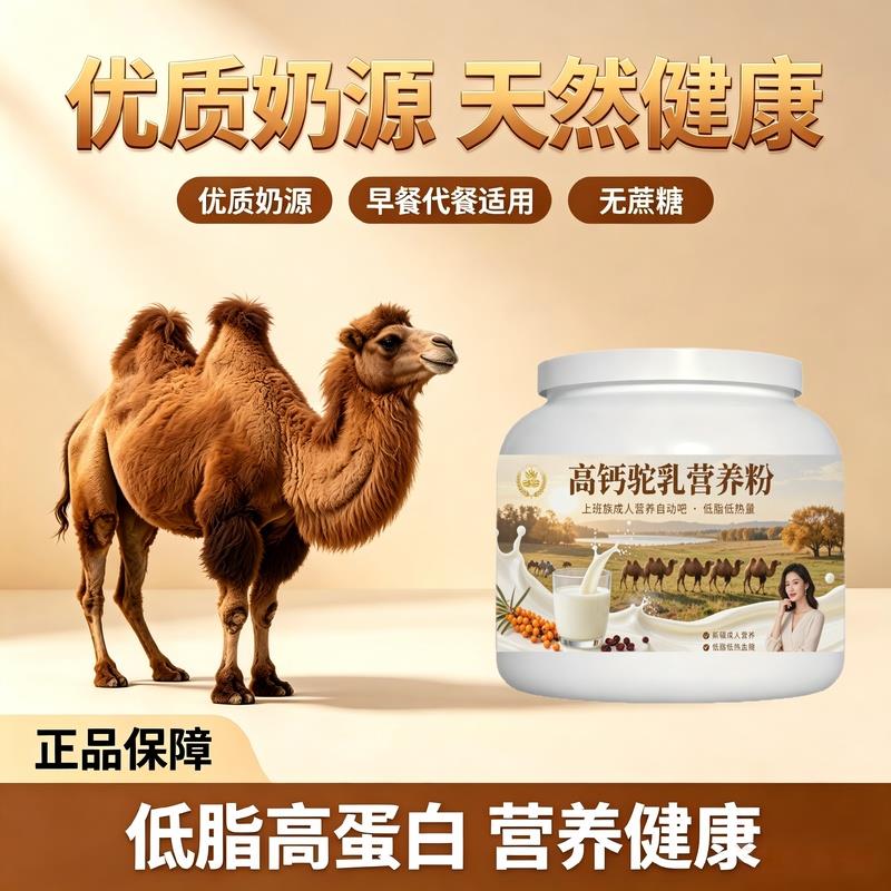 上班族高钙驼乳粉通勤便携高钙粉质细腻骆驼营养粉沙漠有机正宗初