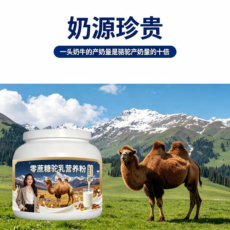 零蔗糖驼乳粉运动后高蛋白护肠胃骆驼营养粉直供官方正品初乳配方