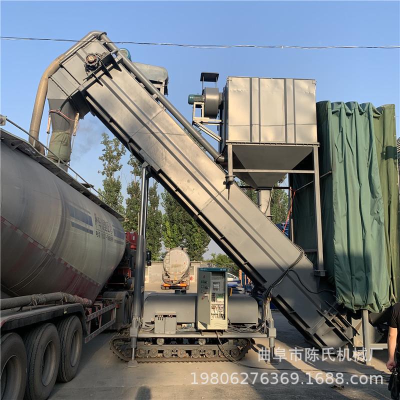 X100车0集装C箱JZX-1000卸机 自动散水泥机卸车 无扬尘建材粉料卸