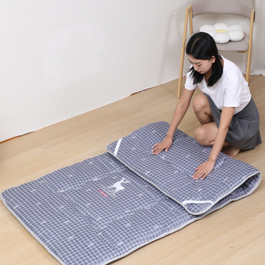 日式加厚地垫学生宿舍垫子可折叠家用榻榻米睡垫卧室打地铺神器