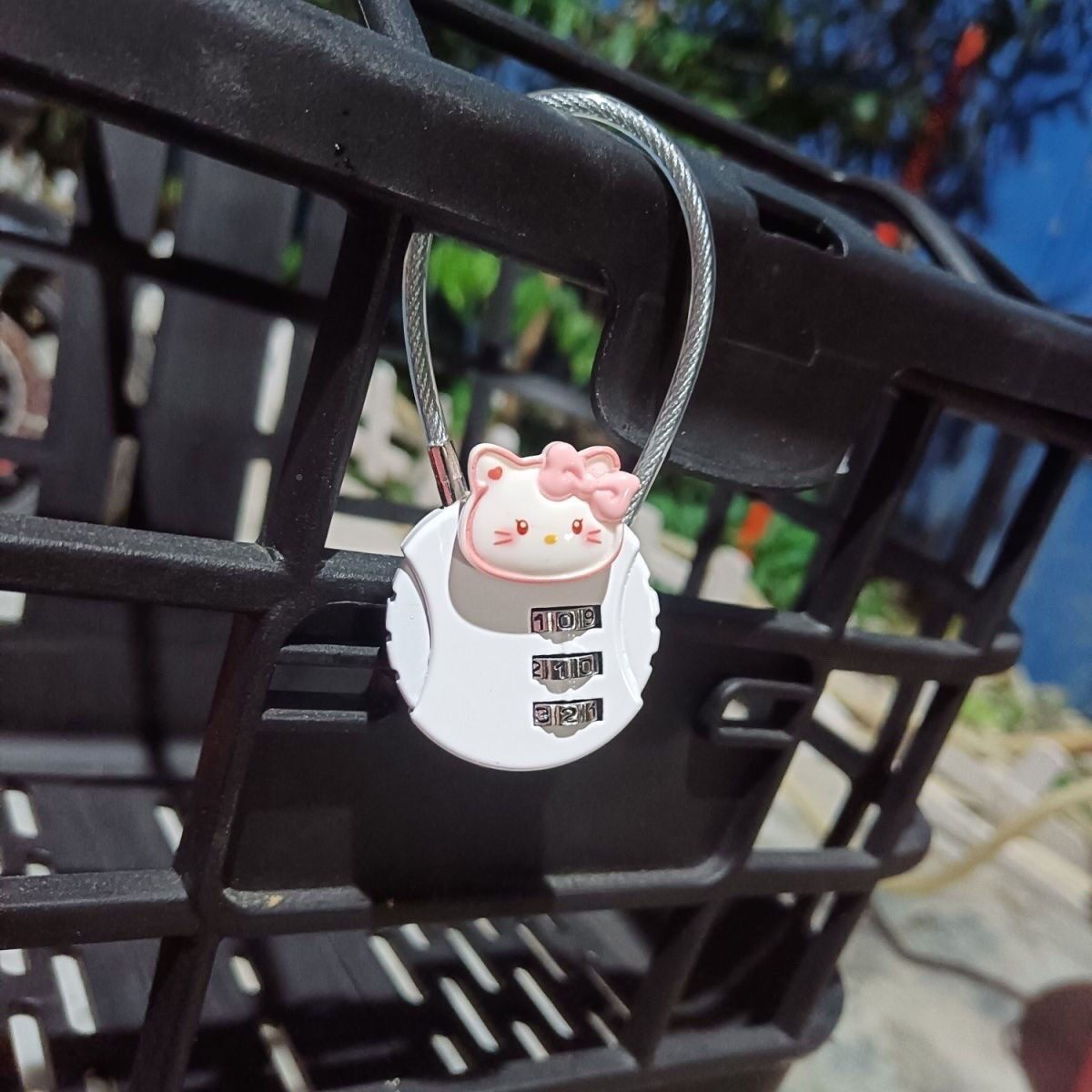 钢丝挂锁密码车锁电动筐篮盔见描述柜子门小锁头防行李箱盗宿舍橱