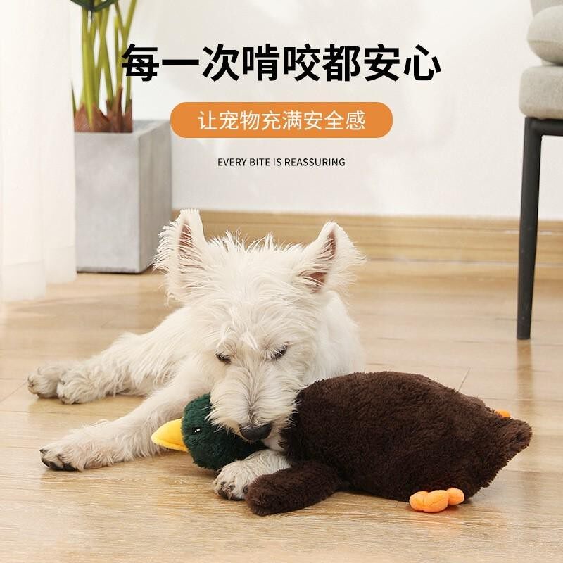 全新叫宠物发玩具鸭野鸭毛other绒猫狗BB玩偶批子声发