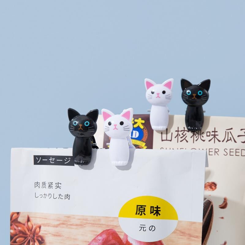 德国工艺新品热销咪75849办公小子 猫8个装零食夹防夹风衣夹裤夹