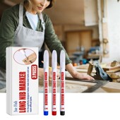 材速家居油性防水干木工用多色记号孔 木 lOQgxtDe 长头深标记笔