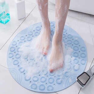 圆形卫生间浴室防滑垫子厕所洗澡垫子淋浴洗手间吸盘镂空家用地垫