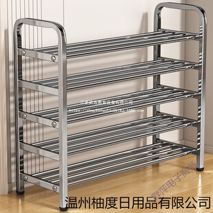包邮 架多层家用门口进门多功能置物架宿舍出租房 加粗不锈钢鞋