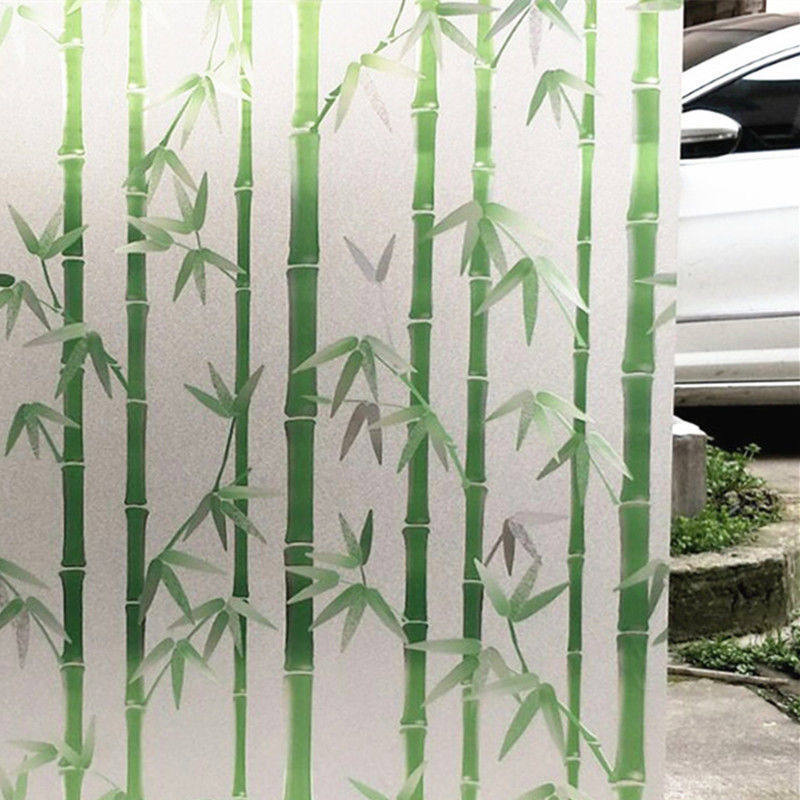 卫生间玻璃窗贴纸防窥透光不透明厨房窗户浴室门竹子磨砂玻璃