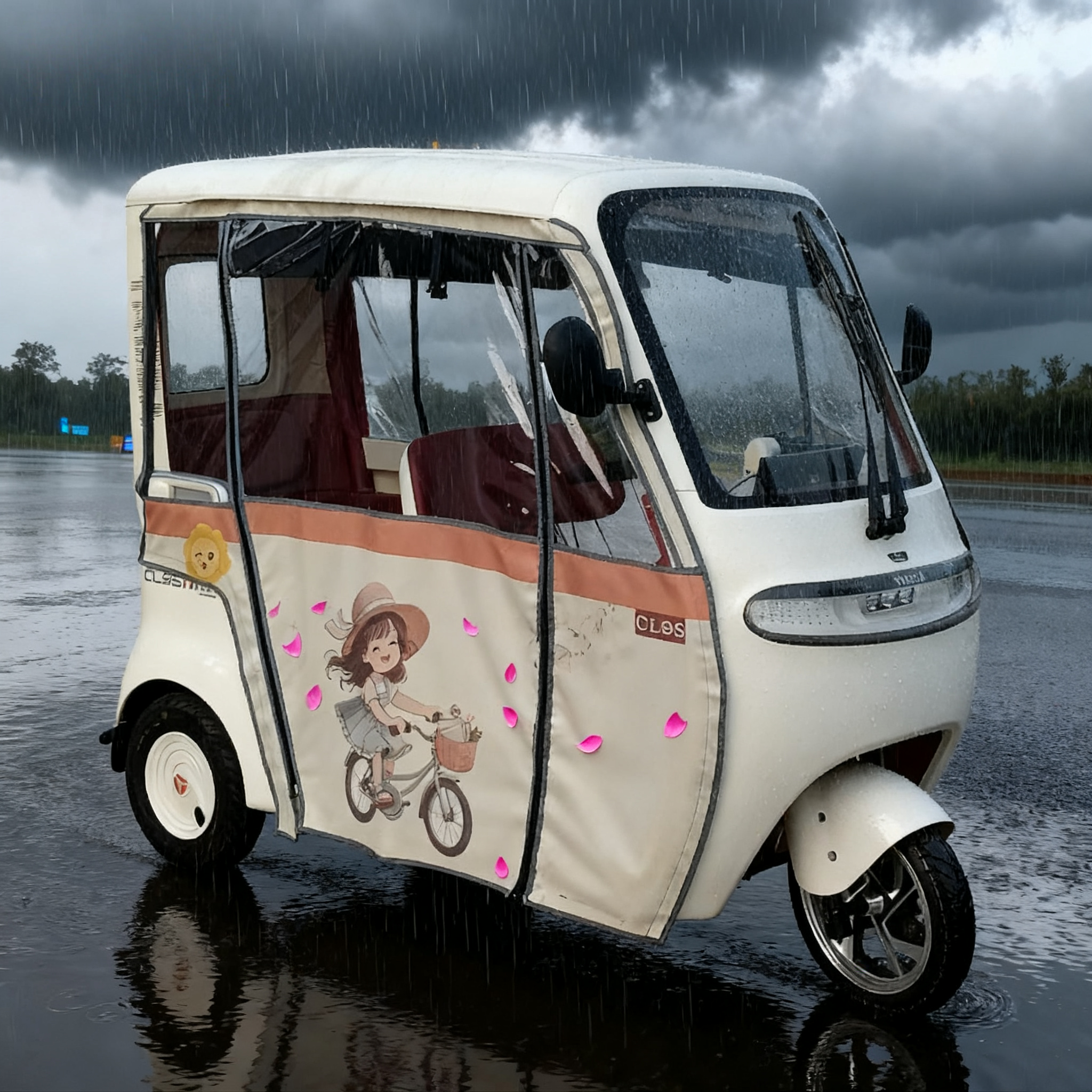 适用于雅迪CL9SCL12CL13C16C18帘