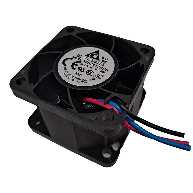 全新4028交换机静音散热风扇12V3线测速风机4028 12V 0.17A - 实物图
