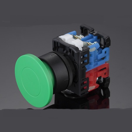 LA128富士款蘑菇大头复位按钮开关AR22-M5R11