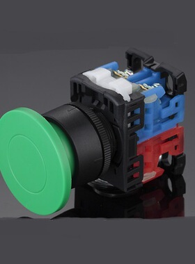 LA128富士款蘑菇大头复位按钮开关AR22-M5R11