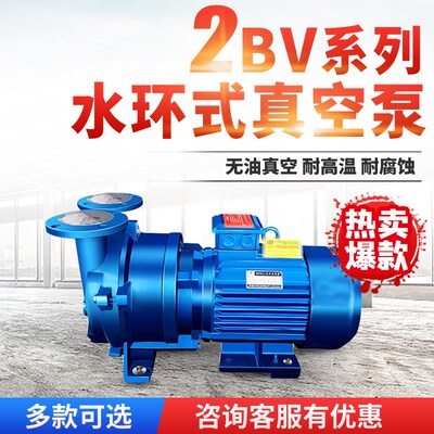 水循环真空负压泵2BV系列水环式真空高压泵工业蒸汽水分离耐腐蚀