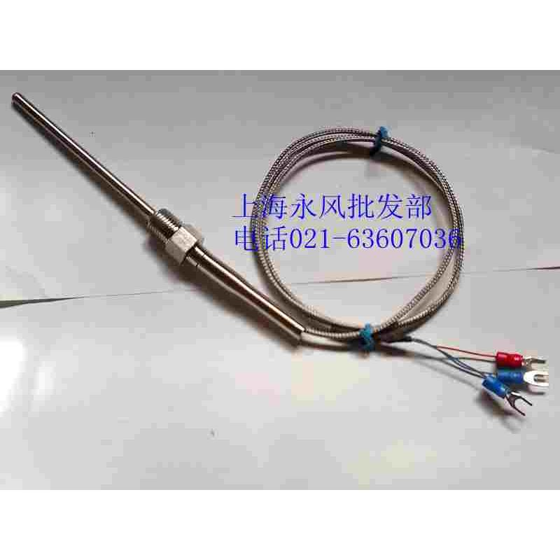 防进口屏蔽PT100温度传感器 2分牙
