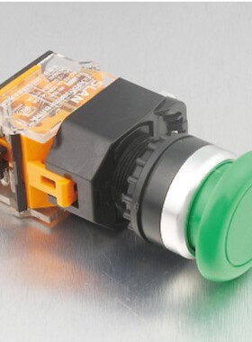 蘑菇头点动复位按钮开关LA160-LA38-11M 红/绿