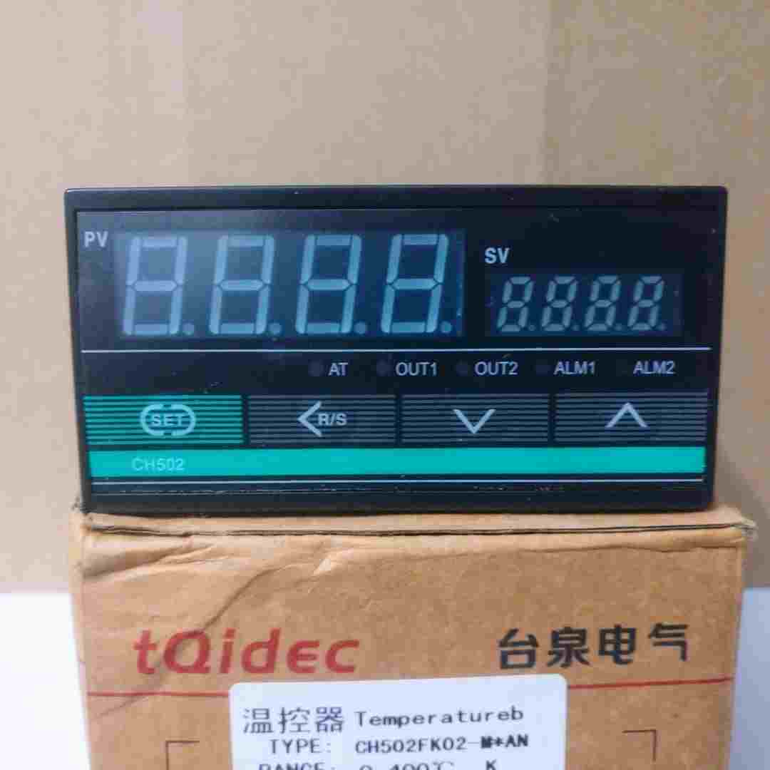 台泉 数显智能温控表 CH502 FK02-MAN 横置短款(K型继电器)
