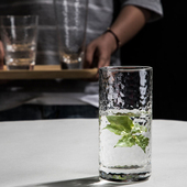 杯子玻璃透明创意耐热玻璃杯家用韩国简约耐高温单层全套玻璃杯