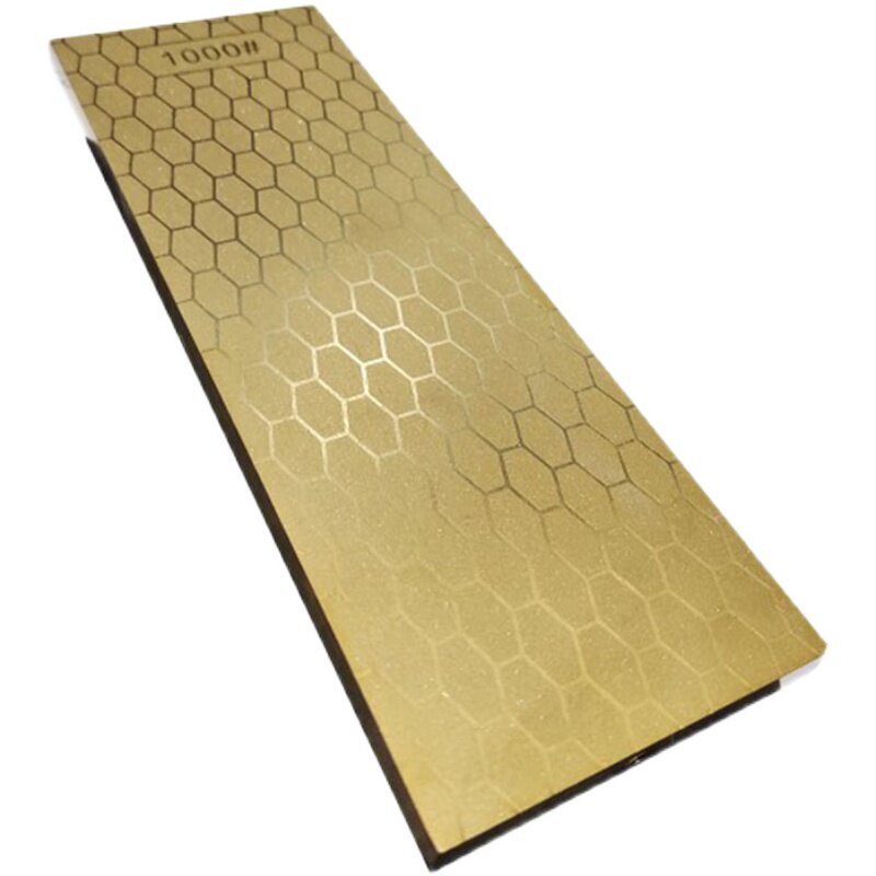 热销高硬度双面磨刀石油石镀钛金刚石可磨菜刀刨刀木工刀工具钢冰