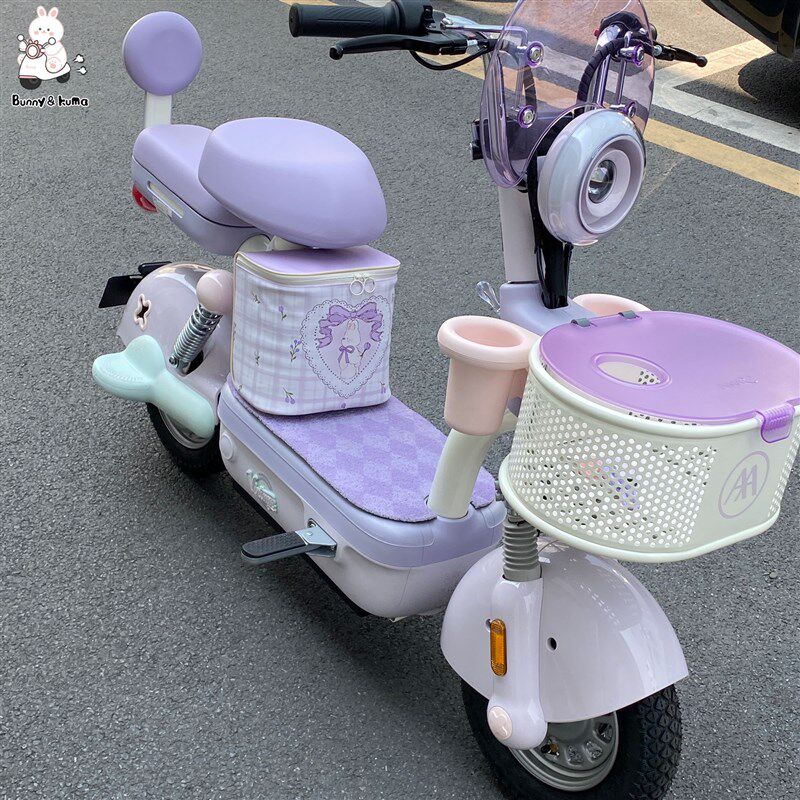 热销电动车前置收纳包防雨防水电瓶车通用充电器储物神器大容量置