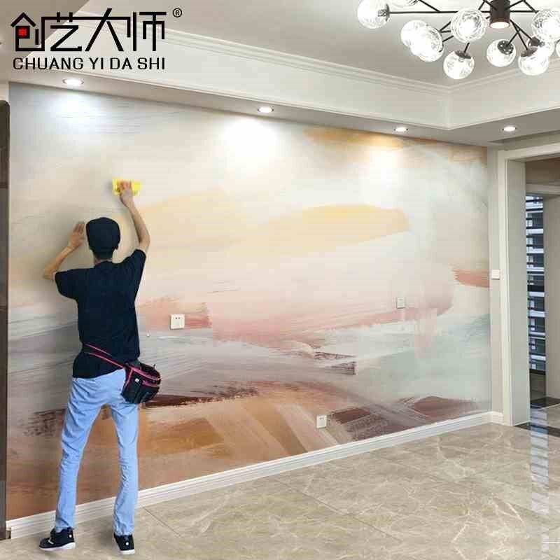 热销电视背景墙壁画2022新款墙纸客厅艺术沙发影视墙壁布装饰卧室
