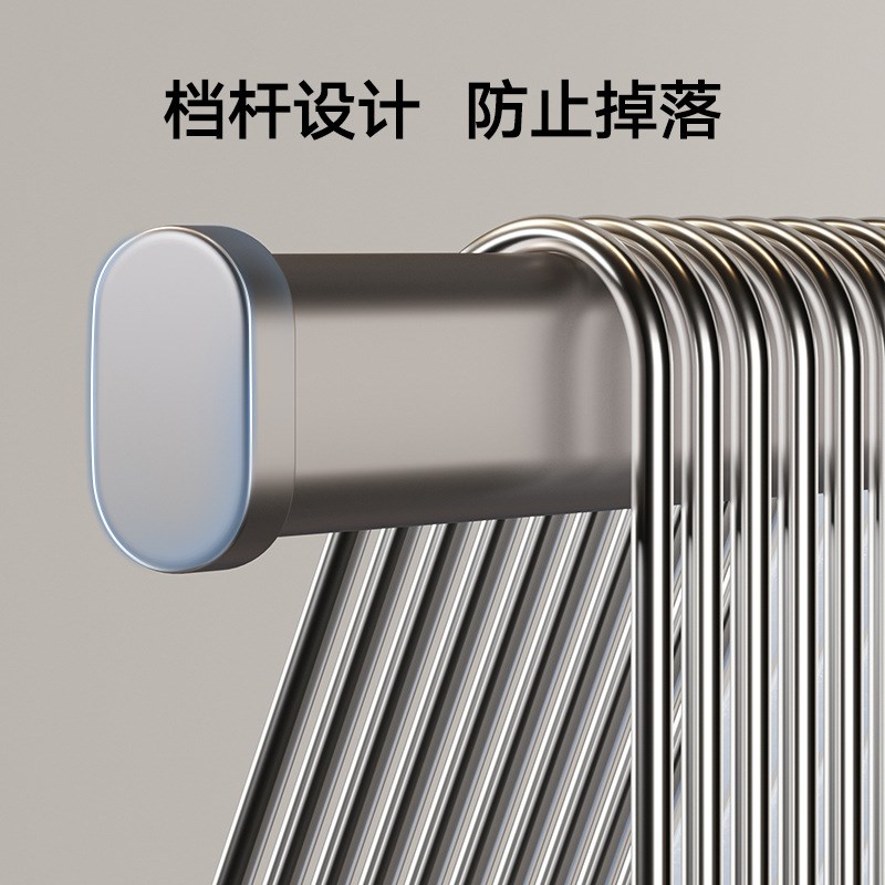 热销衣架收纳神器阳台墙上置物架家用挂衣杆壁挂免打孔多功能挂架