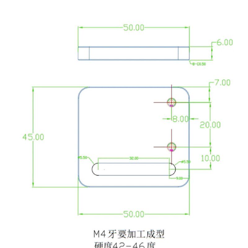 热销模具标准限位开关固定板行程开关固定架方形固定块模具配件图片