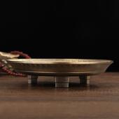 热销藏传檀香炉供佛家用合金香炉见闻解脱咒轮施食碗盘香炉烟供香