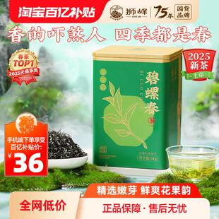 2025新茶牌碧螺春特级春茶叶正宗浓香罐装100g绿茶官方旗舰店