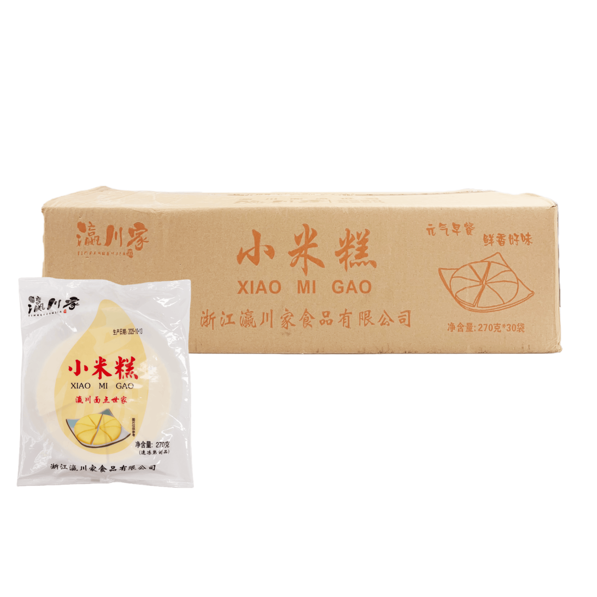 小米糕糯米糕米发糕传统手工速食点心270g30包整箱早餐糕点蒸商用