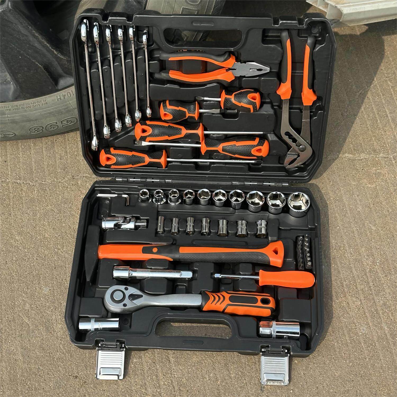汽修工具套装套筒扳手棘轮汽车维修组合修车工具箱汽修组套工具箱