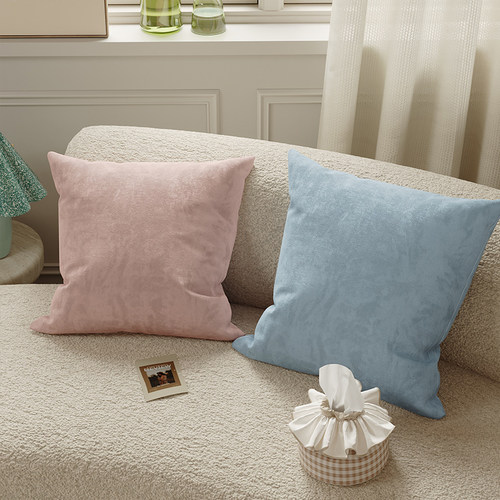 纯色沙发抱枕轻奢高级感靠枕床头靠背腰靠含芯可拆洗飘窗腰枕靠垫