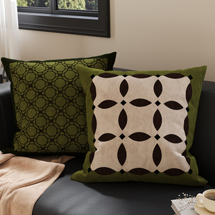 法式中古风抱枕沙发客厅靠枕正方形抱枕套酒店民宿软装靠垫靠背垫