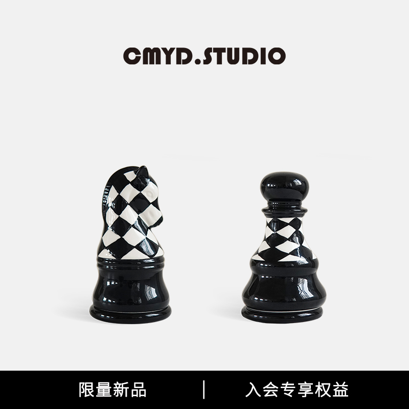 CMYD旗开得胜象棋牙签筒棉签罐