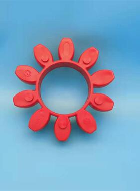 进口GR星型梅花缓冲垫XL四爪联轴器缓冲胶块红色聚氨酯GR42/55/65