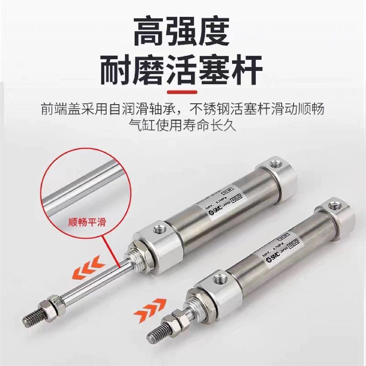 SMC不锈钢迷你气缸CJ2B CDJ2B16-225A-250A-275A-300A-350A AZ-BA