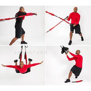 游泳4dpro悬挂训练带组合蹦极瑜伽空中瑜伽4DPRO健身带弹力伸展带