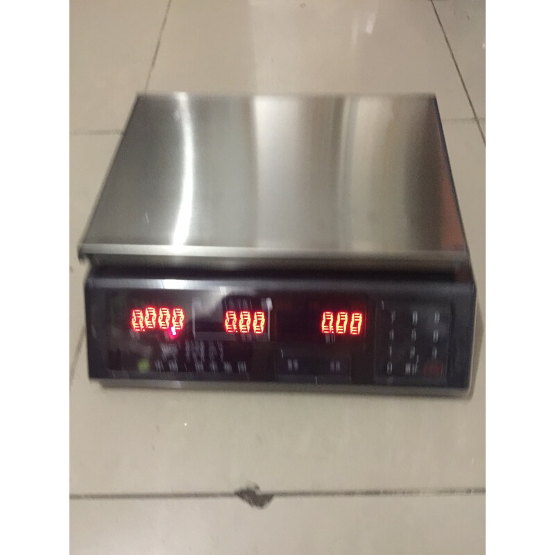 。正品老款凯丰质量好电子秤台称计价称水果称30kg红字带电瓶30kg