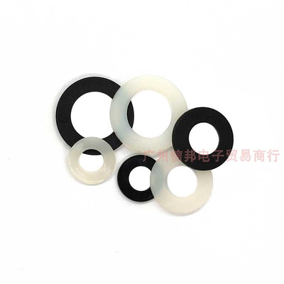。350pcs尼龙垫片塑料垫圈小平垫螺丝垫片绝缘垫圈M2M2.5M3M4M5M6