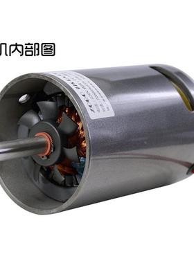直流碳刷220V350W680W高转速正反转轴承带风扇砂带机佛珠电机送桥