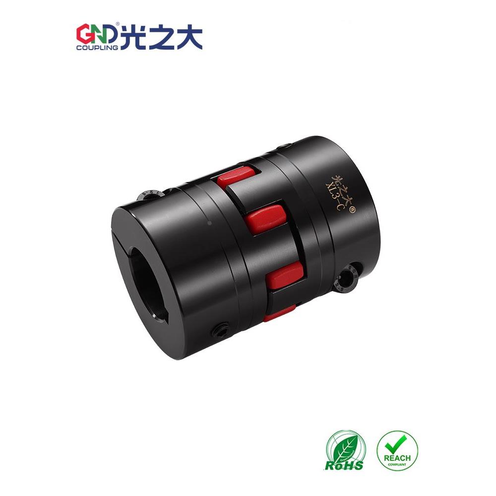 GND45#钢联轴器XL3-C夹紧款键槽大扭矩梅花连接器系列 星型联轴器
