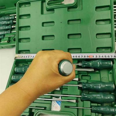 一字十字螺丝刀起子可敲击穿心拆卸套装耐油腐柄带磁改锥改刀直型