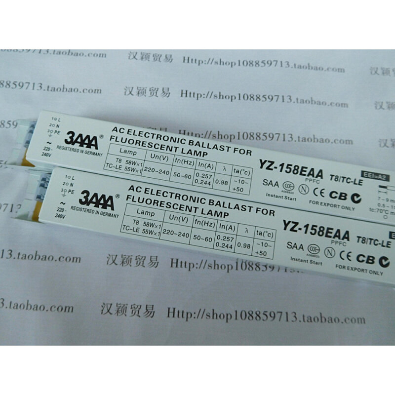 。3AAA YZ-158 EAA一拖一58W 60W T8灯管 TC-LE55W 灯管电子镇流