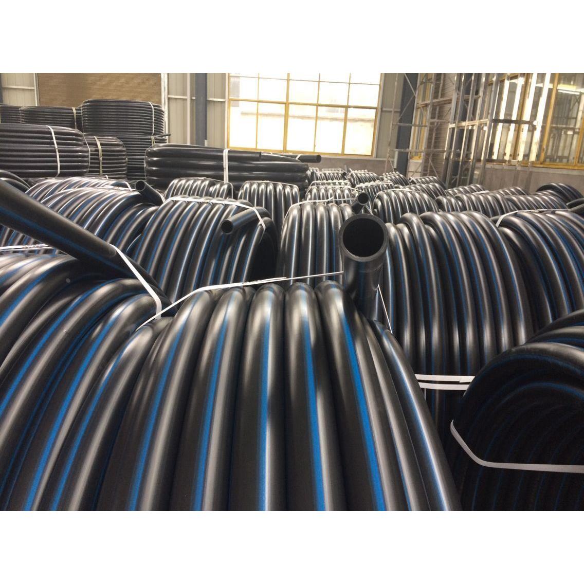 HDPE给水管材20 25 32pe4分6分1寸pe63自来水管40 50pe75黑色盘管