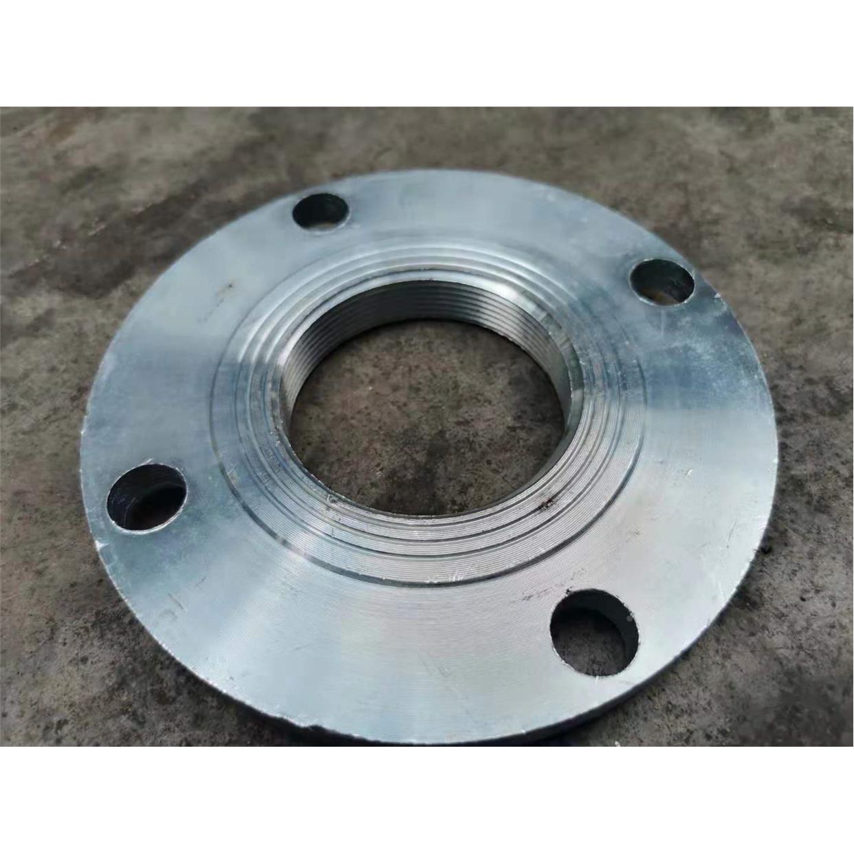 镀锌丝扣法兰 水泵链接内螺纹法兰盘 镀锌水管法兰DN25 40 50 80