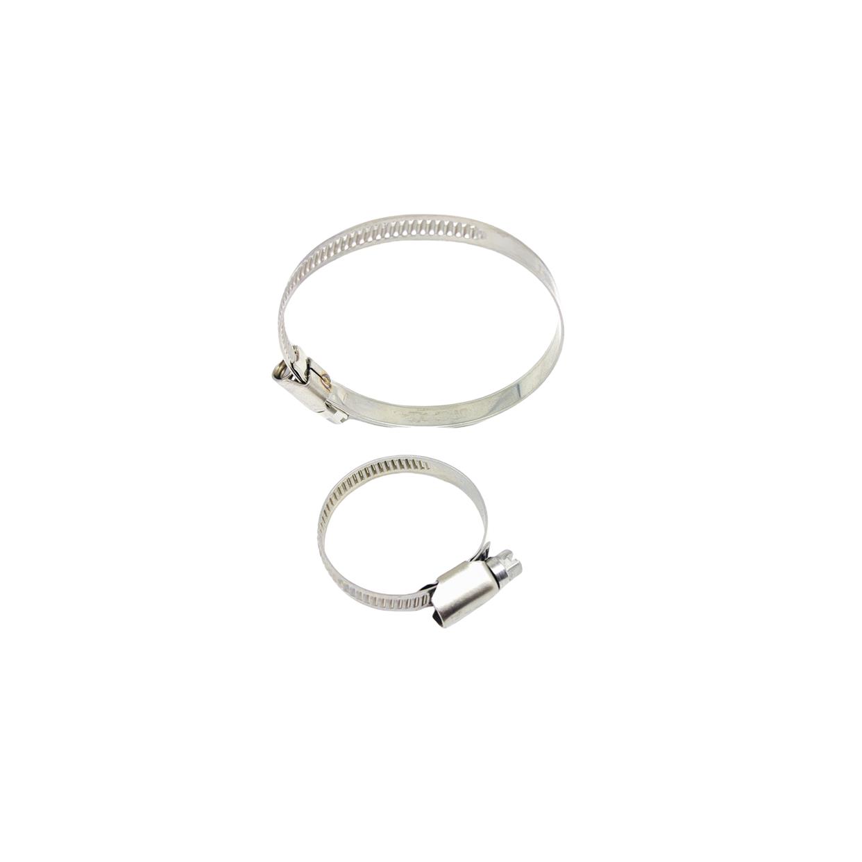 316/316L德式不锈钢喉箍不镂空无磁消磁管箍油管夹卡箍不透孔12mm