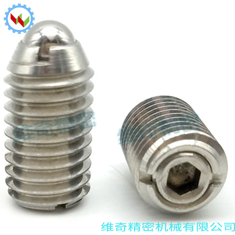 。可调弹力波珠球头柱塞负载可变波珠螺丝NPCF /BPCF8 10 12定位