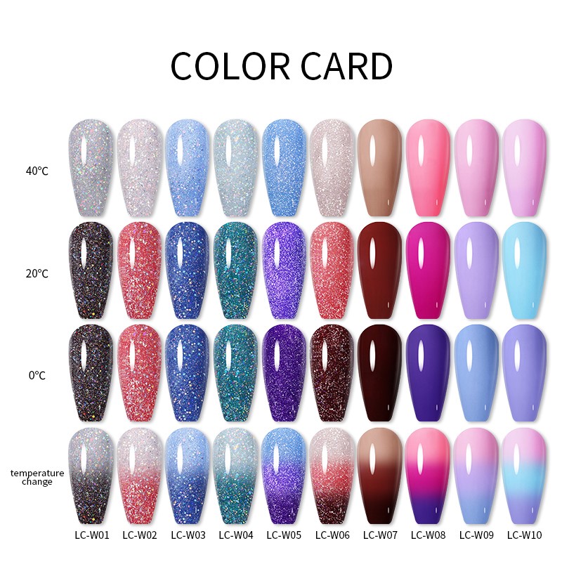 极速LILYCUTE Thermal Nail Gel Polish 3 Layers Temperature Sh 彩妆/香水/美妆工具 甲油胶 原图主图