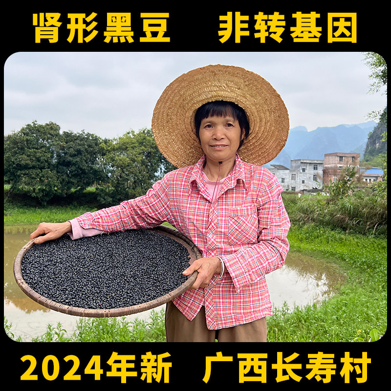 2025新老品种生有机黑豇豆黄心黑豆打豆浆专用黑豆肾形官方旗舰店