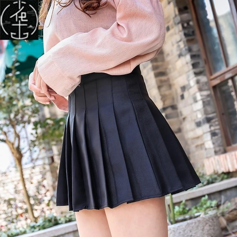 Women High Waist Pleated Skirt School Mini Skirts for Girls