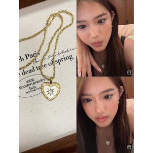 Jaden同款爱心项链女小众设计感高级轻奢百搭气质精致手链配饰